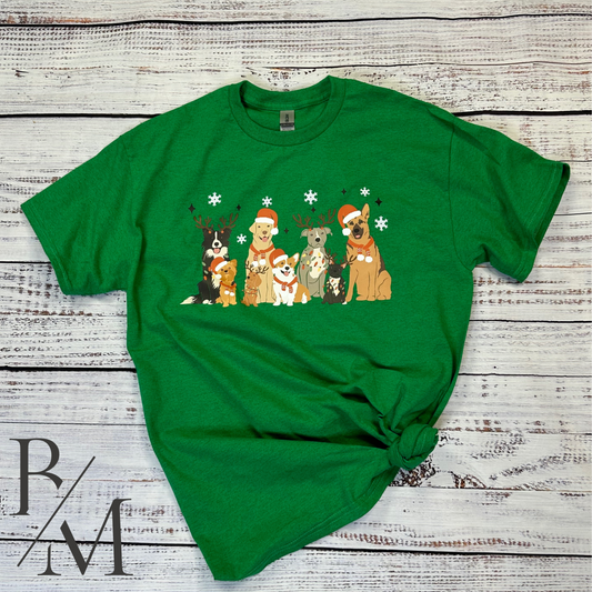Pup-tastic Holidays T-shirt: Tail-Wagging Christmas Edition